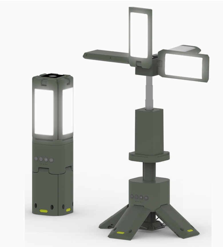 2-in-1 LED Camping Lantern & Flashlight with Adjustable Tripod